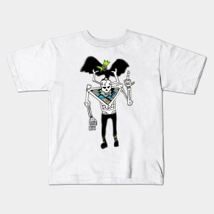 SKULL BIRD Kids T-Shirt